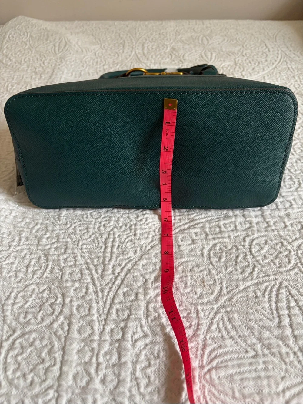 NWT The Rosetti Ava Dome Satchel in Dark Teal with Gold Hardware